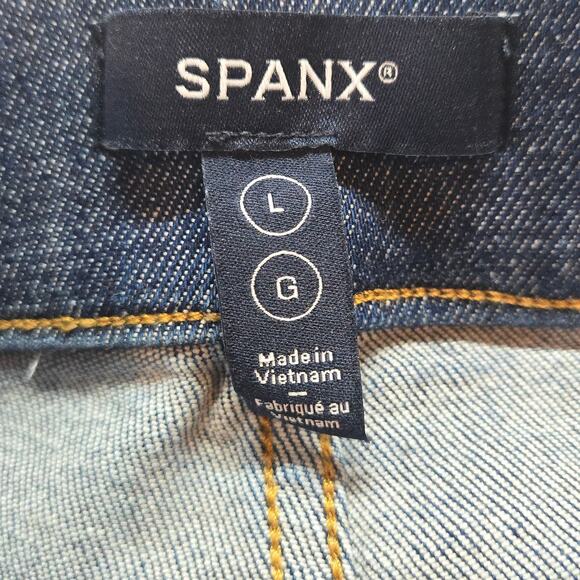Spanx High Rise Flare Jeans Tummy Control Size Large - Picture 5 of 8